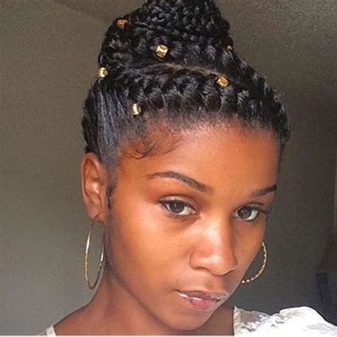 Braids With Adornments Goddess Braids Natural Hair Goddess Braids Updo