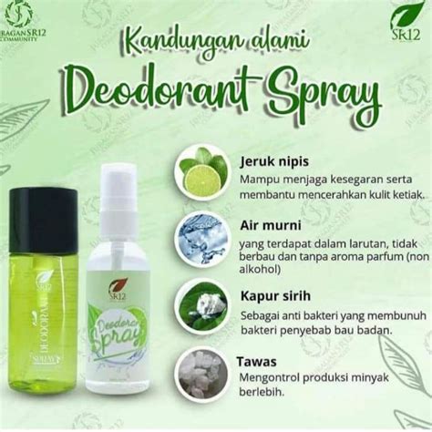 Jual SR12 Deodorant Spray Deo Spray Premium Deo Spray Reguler