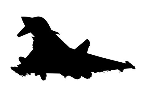 Typhoon Jet Silhouette Graphic By Illustrately Creative Fabrica