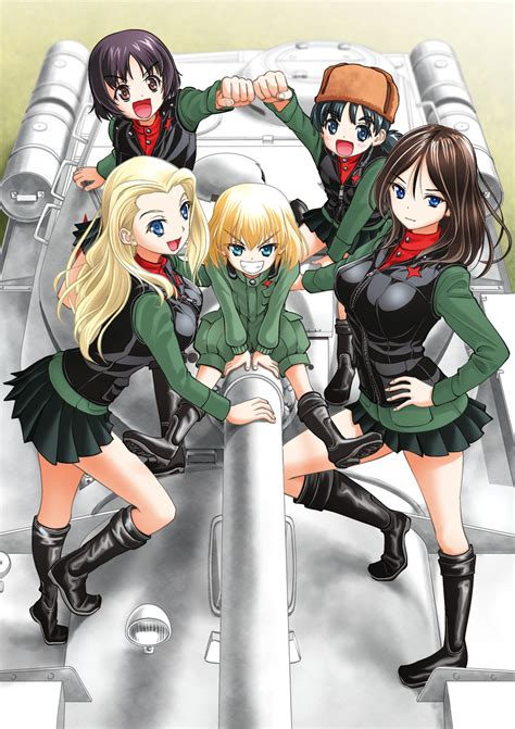 Katyusha Nonna Clara Nina And Alina Girls Und Panzer Drawn By