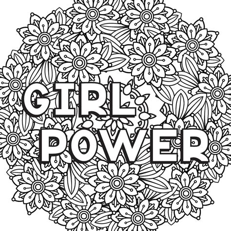 Girls Rule Coloring Page