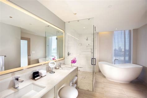 16 Stunning Hotel Bathrooms Hall Arts Hotel Dallas Curio Collection