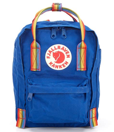 Fjallraven Mini Kanken Rainbow Handle Mini Backpack In Deep Blue Rainbow Blue Lyst