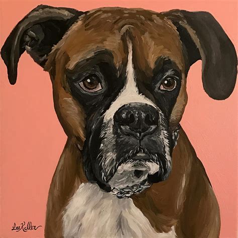 Boxer Art Poster 70s Painting By Evie Keeley Fine Art America