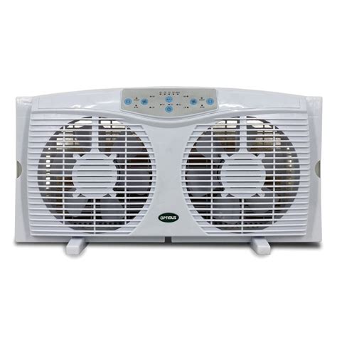 Optimus F-5286 8" Reversible Twin Window Fan with Thermostat - Walmart.com - Walmart.com