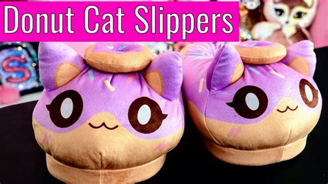 Aphmau Merchandise Unboxing of - Donut Cat Slippers - YouTube