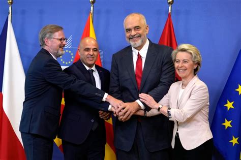 Eu Agrees To Accession Talks With Albania North Macedonia European