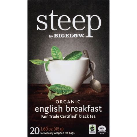 Bigelow Organic English Breakfast Black Tea Bag Oz Teabag