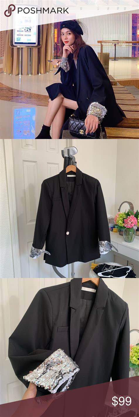 Bling Bling Oversized Suit Jacket