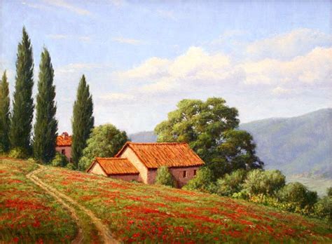 Paesaggio toscano | Landscape drawings, Landscape paintings, Tuscany ...