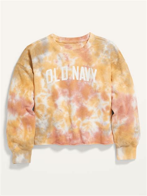 Vintage Logo Tie Dye Sweatshirt For Girls Old Navy