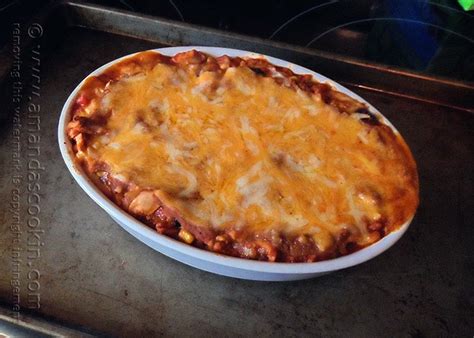 Chicken Tostada Casserole - Amanda's Cookin'