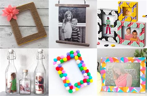 homemade picture frames  kids