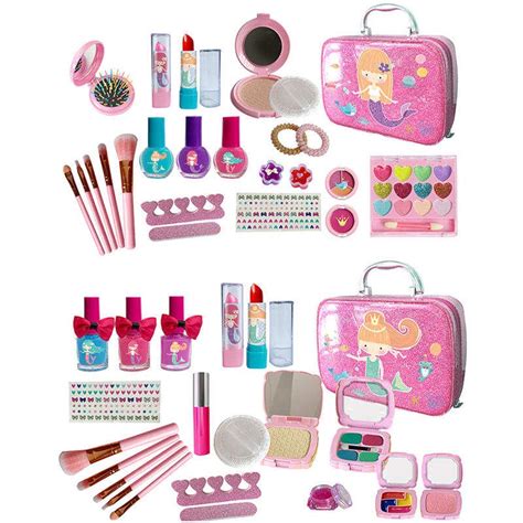 Conjunto de maquiagem infantil lavável resíduos completos kits de