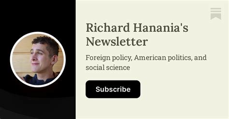 About Richard Hanania S Newsletter