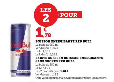 Promo Boisson Nergisante Red Bull Existe Aussi En Boisson Nergisante