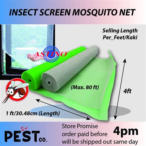 Kaki Ft Jaring Nyamuk Net Insect Screen Mosquito Net Insect Mesh