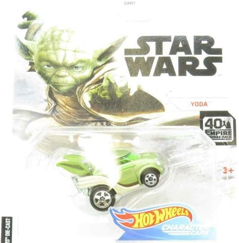 Hot Wheels Star Wars Yoda Character Cars GJH Long Card Scale Sealed New BigaMart