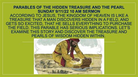 Parables Of The Hidden Treasure And The Pearl Youtube