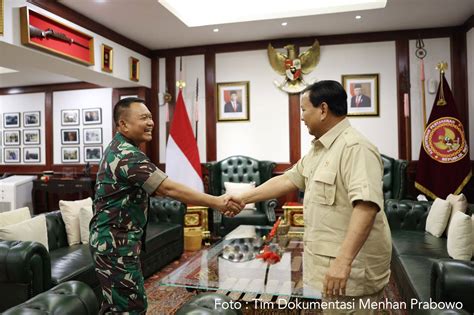 Menhan Prabowo Terima Kunjungan Ksad Indonesiadefense Informasi