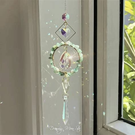 Crystal Suncatcher Aesthetic Room Decor Hangings Window Rainbow Maker