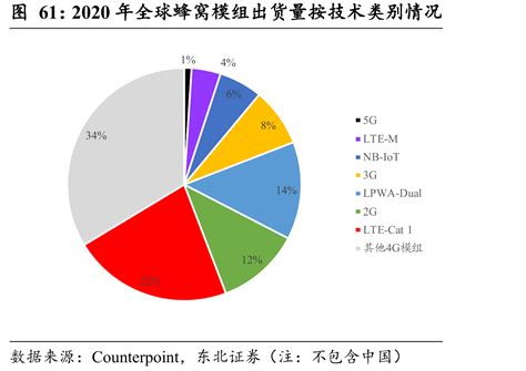 2020年全球蜂窝模组出货量按技术类别情况 行业数据 三个皮匠报告