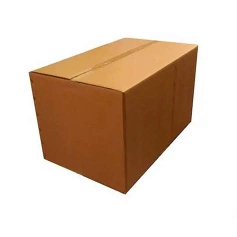 Rectangle Brown Plain Kraft Corrugated Box Box Capacity 1 5 Kg At Rs