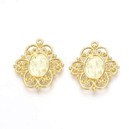 Wholesale Tibetan Style Alloy Pendant Cabochon Settings Pandahall