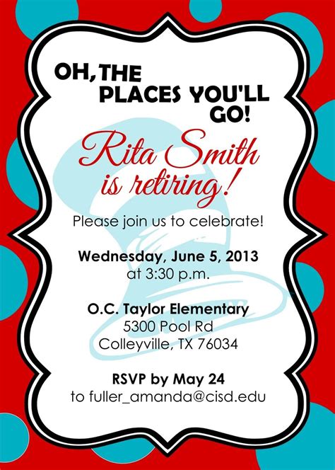 Retirement Party Invitations Free Templates Retirement Invitation