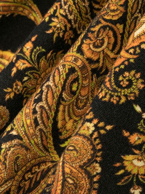 Etro Paisley Print Cashmere Scarf Farfetch