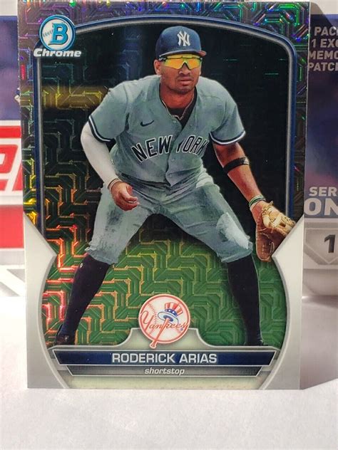 Bowman Chrome Mega Box Roderick Arias Mojo Bcp New York