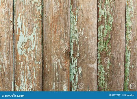 Oude Sjofele Houten Planken Met Gebarsten Kleurenverf Achtergrond