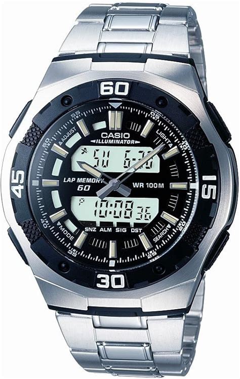 CASIO Collection AQ 164WD 1AVEF Reloj analógico y Digital de Cuarzo