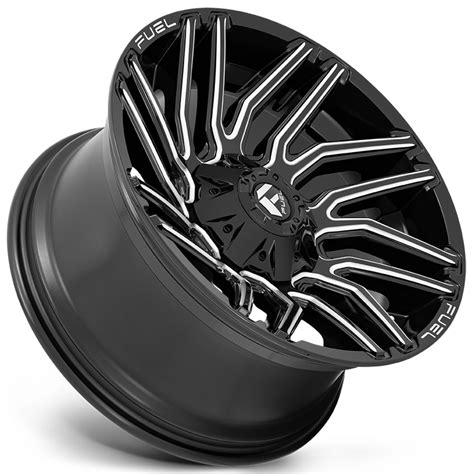 Fuel Wheels D Typhoon Gloss Black Milled Off Road Rims Fl