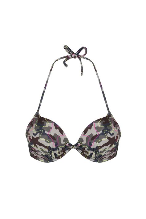 Negru Bikini Superior Mask Push Up Bichini Costume Baie