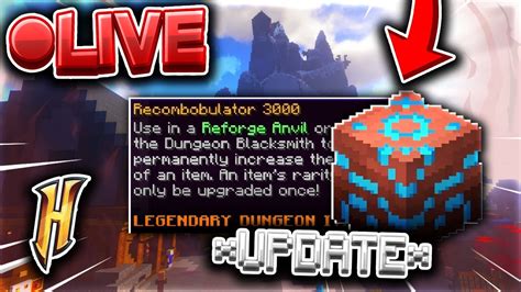 LIVE Hypixel Skyblock Stream NEW REFORGE UPDATE Come Join YouTube