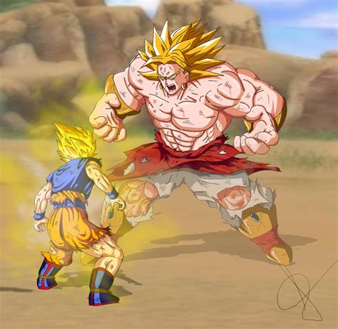 Goku Vs Broly by alleckx on DeviantArt