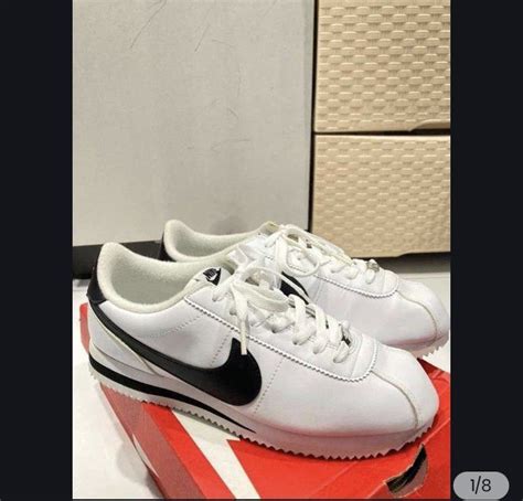 Sepatu Nike Cortez Original White Black Resmi Fesyen Pria Sepatu