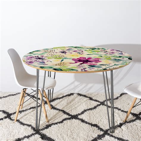 East Urban Home Oval Solid Wood Top Metal Base Dining Table Wayfair