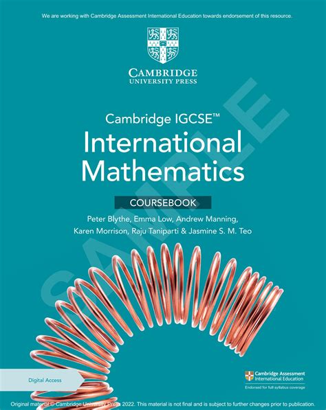 Cambridge Igcse Additional Mathematics Coursebook Genuine Rare | www ...