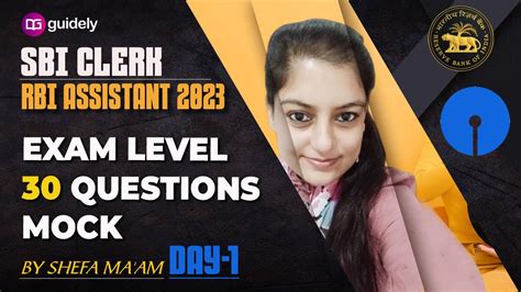 Day 1 Sbi Clerk Rbi Assistant 2023 Top 30 Question Mock Po