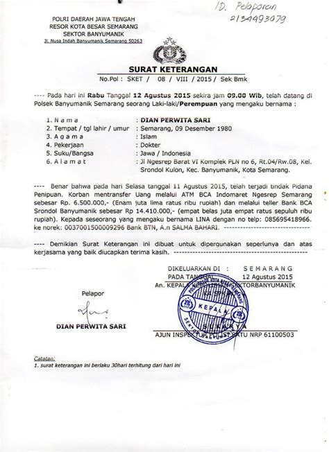 Contoh Surat Laporan Penipuan Polisi Delinewstv