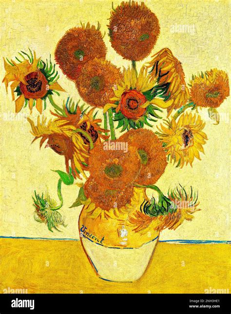 Girasoles De Vincent Van Gogh 1888 Famosa Pintura De Naturaleza