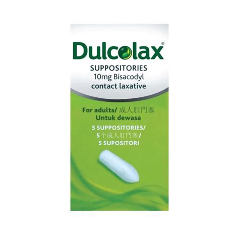 Dulcolax suppositories 10mg 5s|BIG Pharmacy | Malaysia Trusted ...