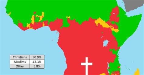 Simplified Map Of Africas Religions Brilliant Maps Images And Photos