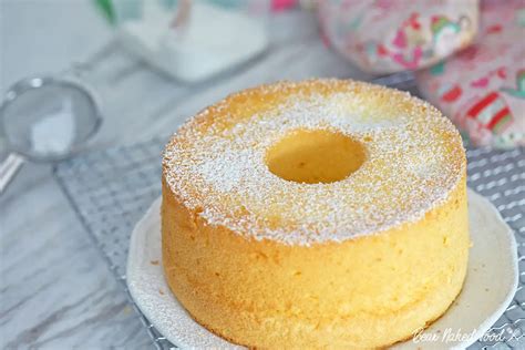 Lemon Cream Cheese Chiffon Cake Bear Naked Food