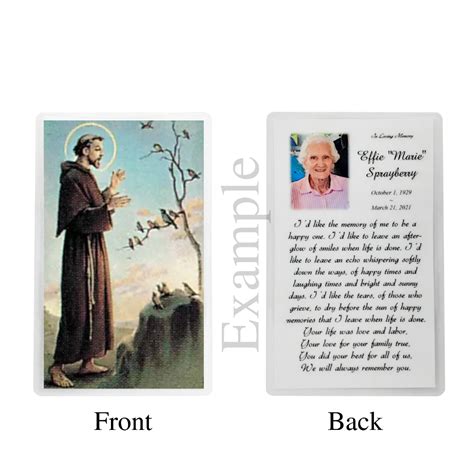 St. Francis Memorial Prayer Cards – Memorial Bookstore