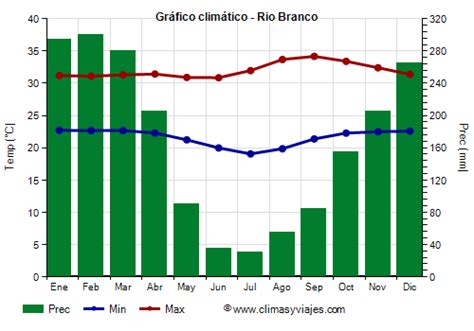 Clima y tiempo en Rio Branco temperatura precipitaciones cuándo ir