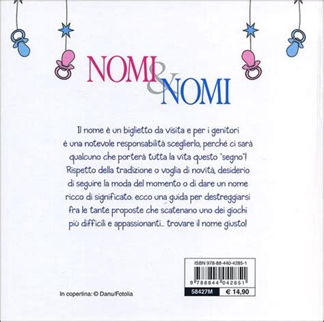 Nomi Nomi Guida Completa Alla Scelta Del Nome Di Tuo Figlio Libro