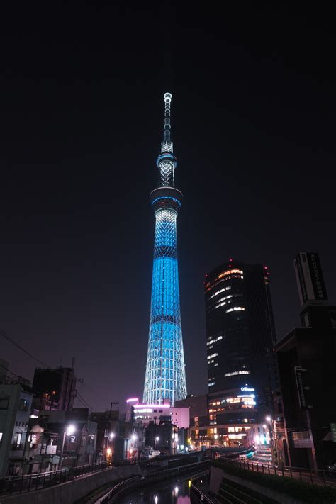 Tapety Japonsko město panoráma města noc architektura mrakodrap